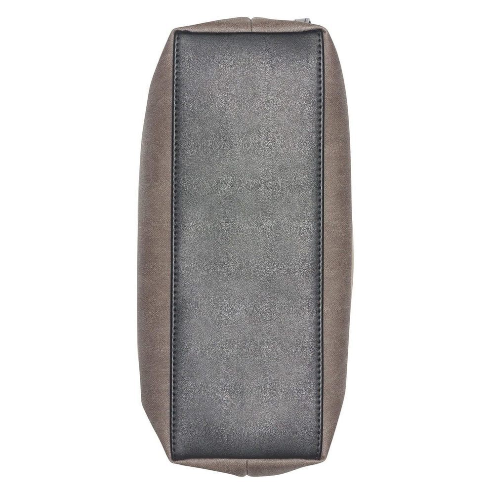 Calvin Klein Women's Elaine Hobo Large Shoulder Bag Grey Combo/Silver Small Size - Picture 5 of 8